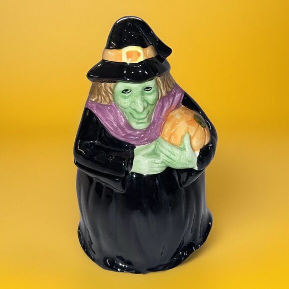 Lillian Vernon Halloween Witch Sugar Container Only Vintage Hard To Find - Picture 1 of 9